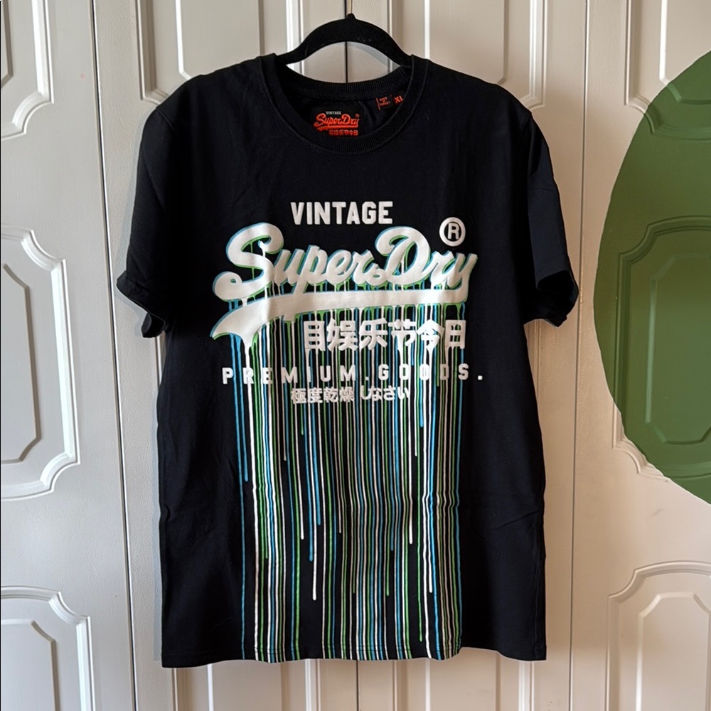 Superdry Black Graphic T-Shirt
